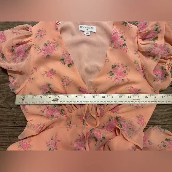 LoveShackFancy For Target Pink/Peachy Fleur Dress Size 2 - Picture 12 of 14